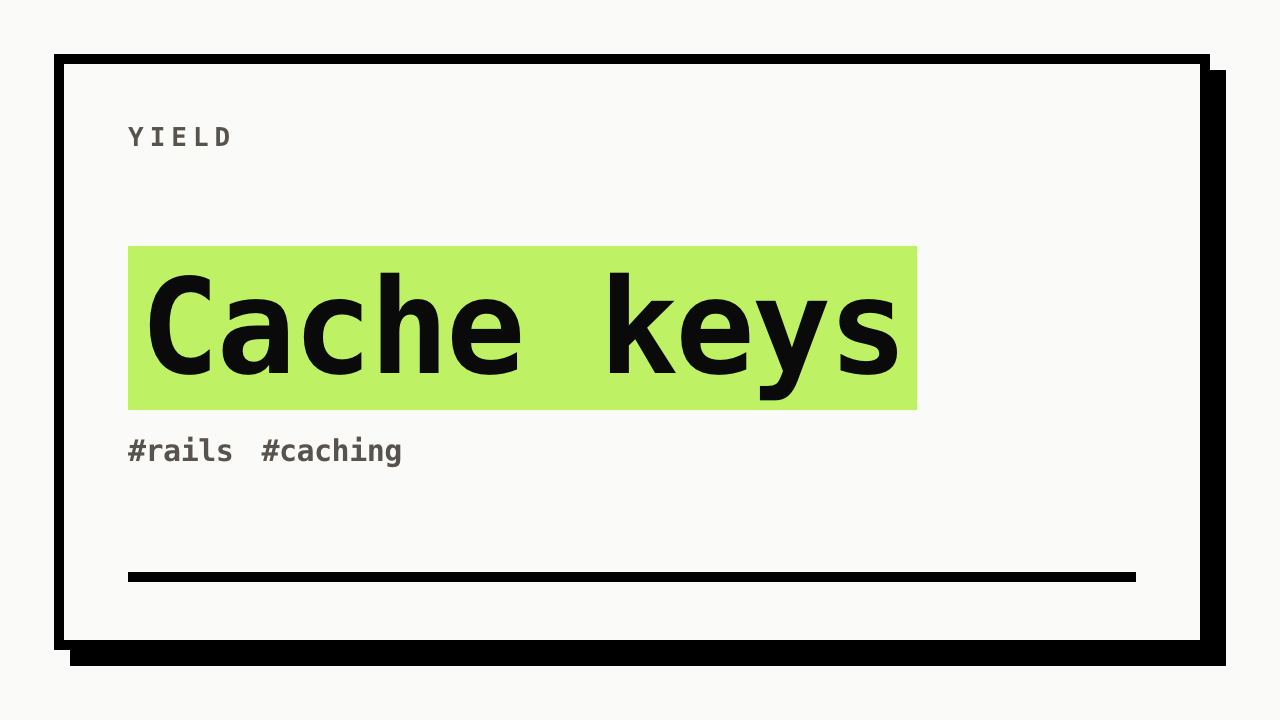 #rails #caching