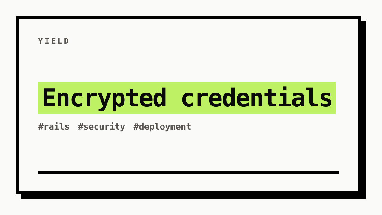 #rails #security #deployment