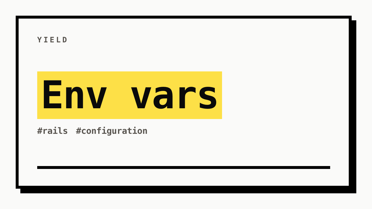#rails #configuration