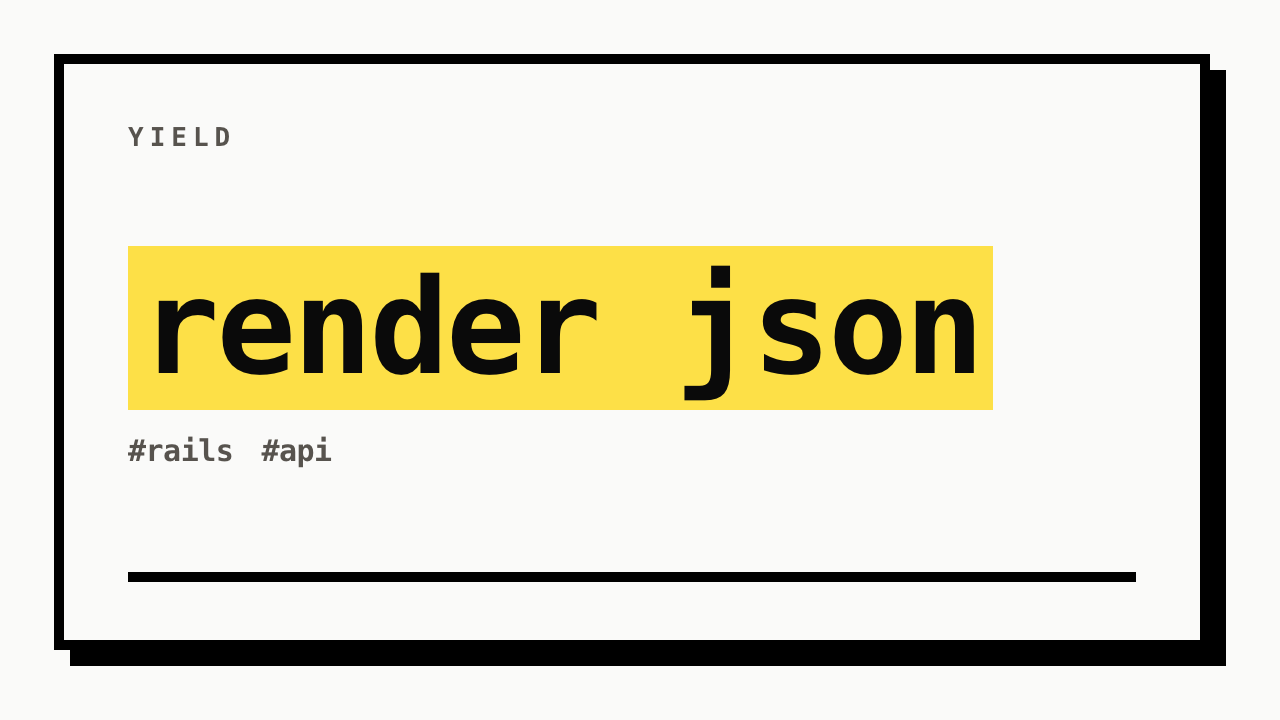 #rails #api