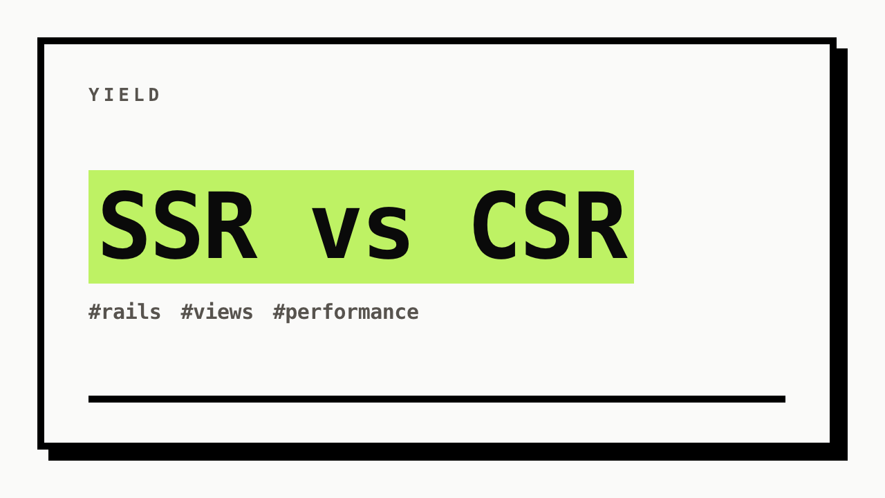 #rails #views #performance