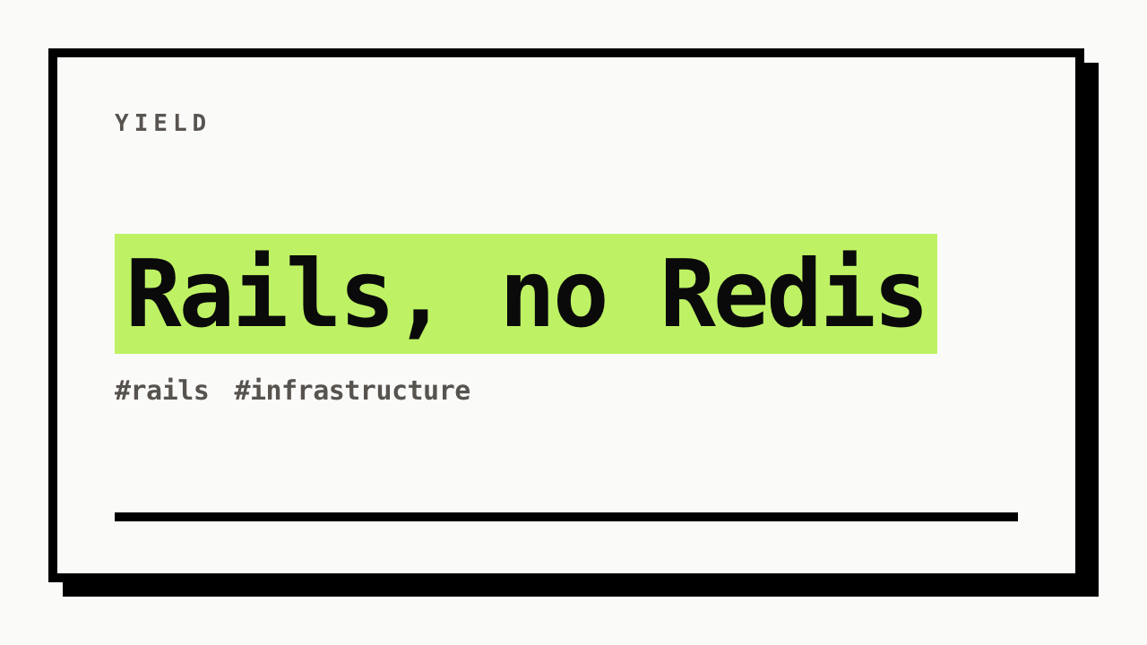 #rails #infrastructure
