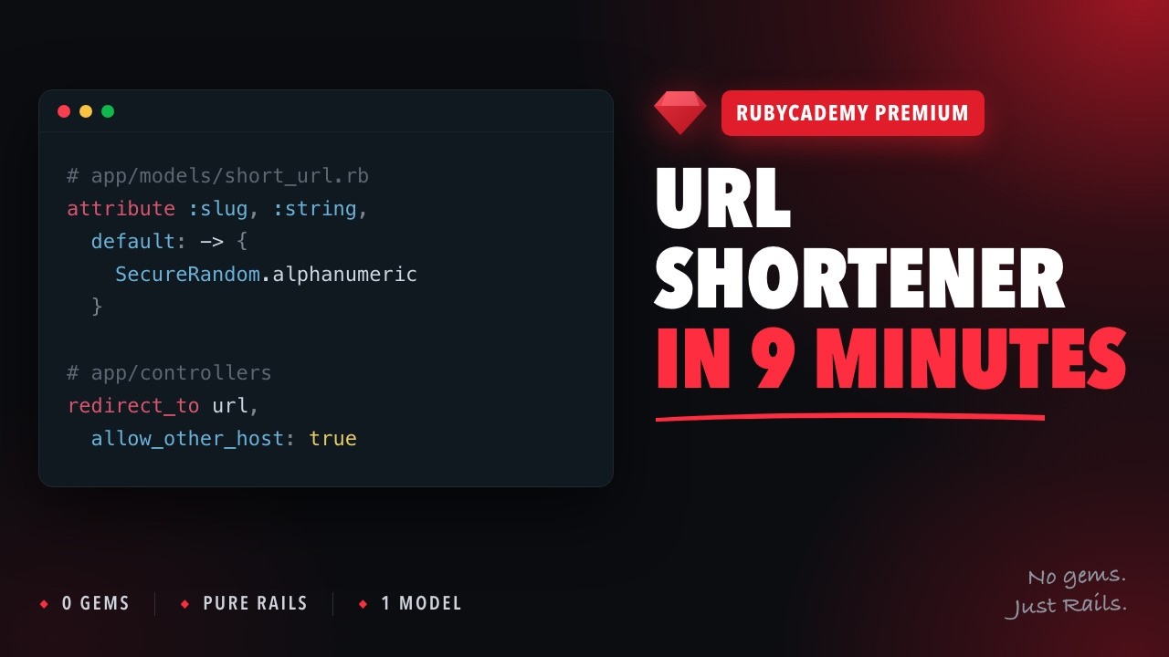 A URL shortener in pure Rails, and the one line that decides who it redirects to